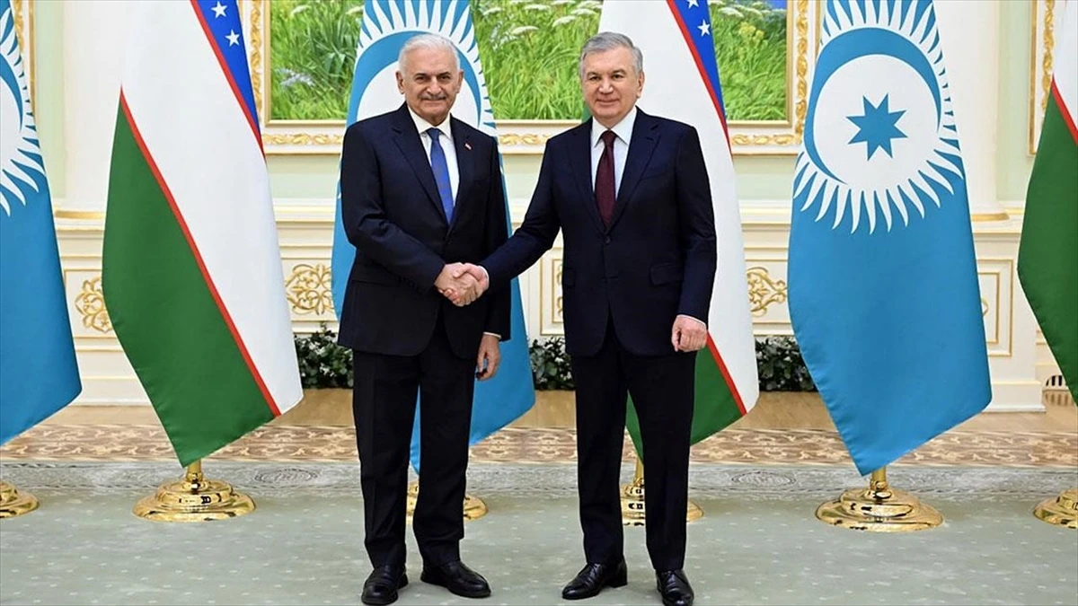 Özbekistan Cumhurbaşkanı Mirziyoyev, TDT Aksakallar Konseyi Başkanı Yıldırım'la görüştü