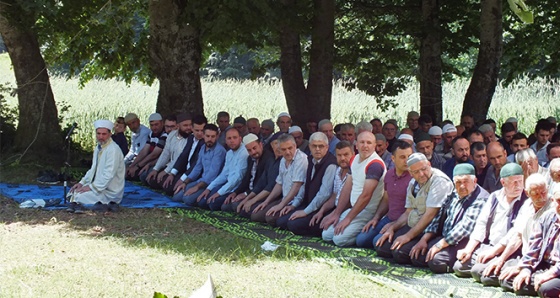 Pazaryeri'nde yağmur ve şükür duası