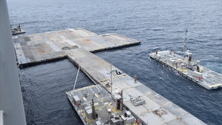 Pentagon: Gazze kıyısındaki yüzer iskele inşası mayıs hedefine uygun olarak sürüyor