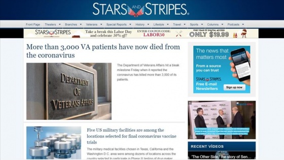 Pentagon, resmi gazetesi Stars and Stripes'ı kapatıyor