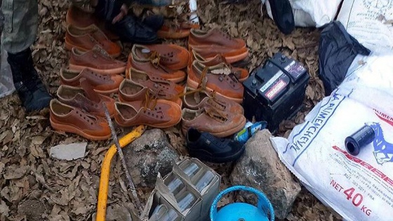 PKK&#39;ya ait mühimmat ve hayati malzemeler ele geçirildi