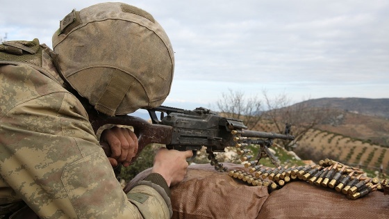 PKK/YPG'li teröristlerin taciz ateşine karşılık verildi