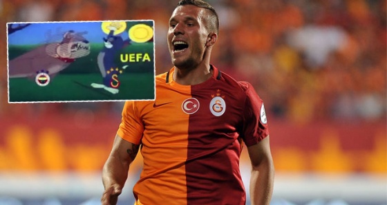 Podolski'den Fenerbahçelileri kızdıran paylaşım!