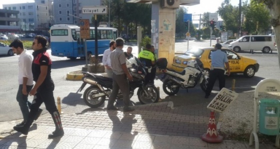 Polis ekipleriyle otomobil sürücüsü arasında tartışma çıktı