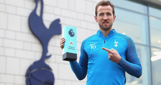 Premier Lig'de aralık ayının futbolcusu Harry Kane