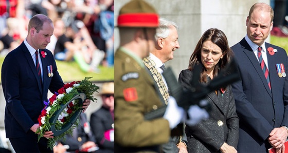 Prens William, Yeni Zelanda'da Anzak Günü törenine katıldı