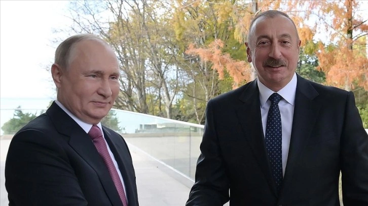 Putin, Azerbaycan Cumhurbaşkanı Aliyev ile görüştü