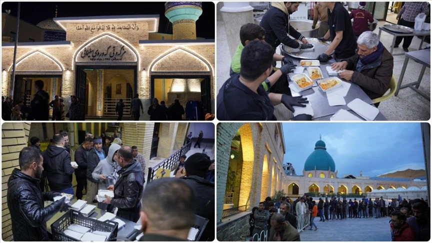 Irak'ın Süleymaniye kentindeki tarihi camide 2 asırdan bu yana ihtiyaç sahiplerine iftar veriliyor