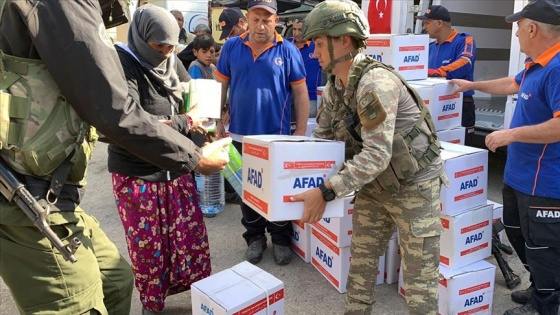 Rasulayn halkına insani yardımlar sürüyor