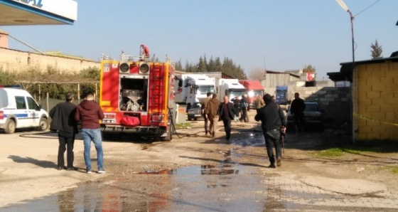 Reyhanlı'da LPG istasyonu yakınına roket düştü