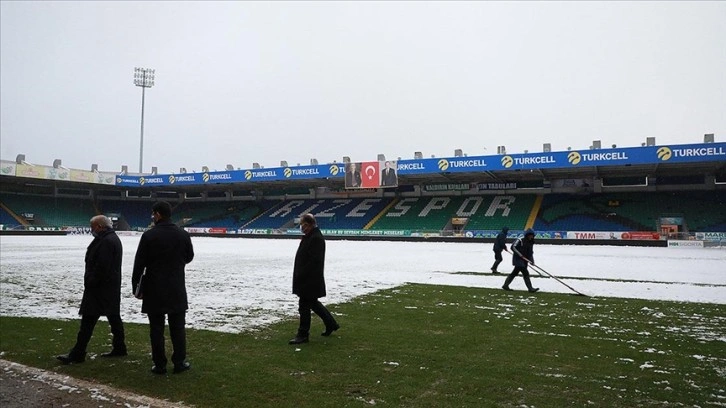 Rizespor-Antalyaspor mücadelesi için statta inceleme yapıldı