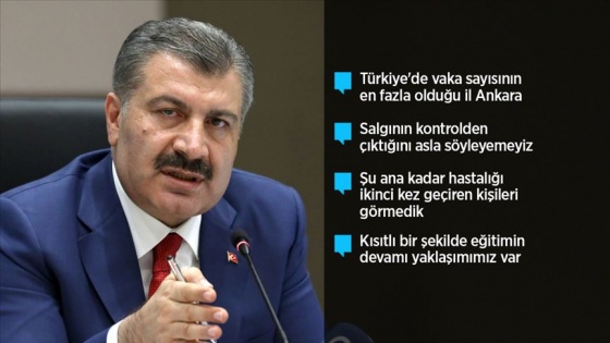 Sağlık Bakanı Koca: Koronavirüsün birinci dalgasının ikinci pikini yaşıyoruz