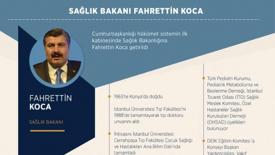 Sağlık Bakanlığına Fahrettin Koca getirildi