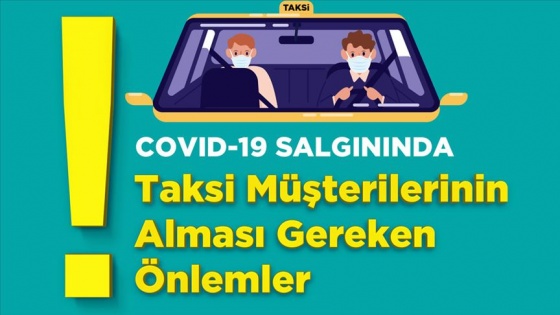 Sağlık Bakanlığından taksi durakları, şoför ve müşteriler için uyarı afişleri