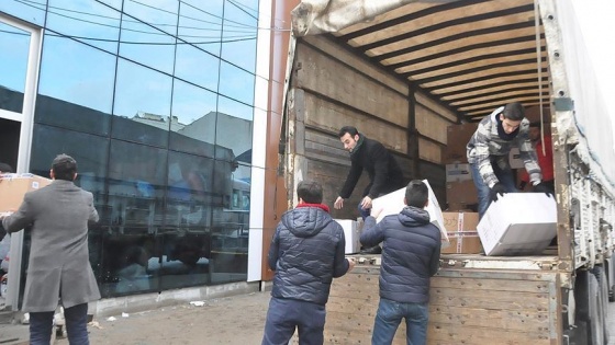 Sakarya'dan Halep'e yardım tırı