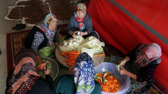 'Sakin kent'in kadınları kışa hazır'