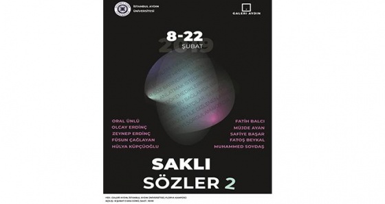 ‘Saklı Sözler’ Galeri Aydın’da ses buluyor