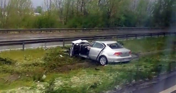 Sakarya'da yürek yakan kaza