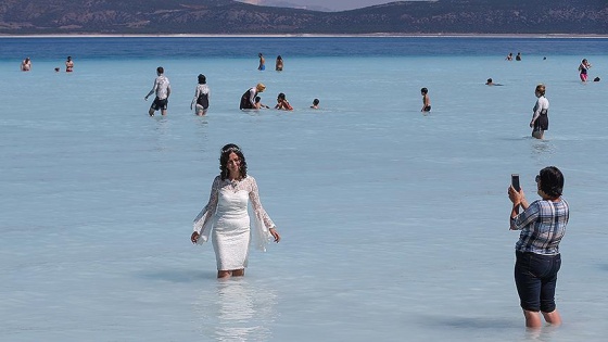 Salda Gölü bu yaz binlerce ziyaretçiyi ağırladı