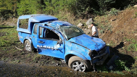 Samsun'da askeri araç devrildi: 2 yaralı