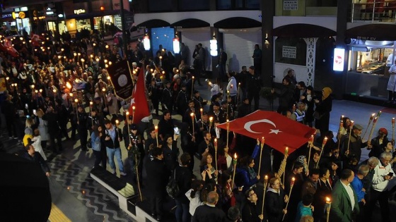 Samsun'da Fener Alayı Yürüyüşü yapıldı