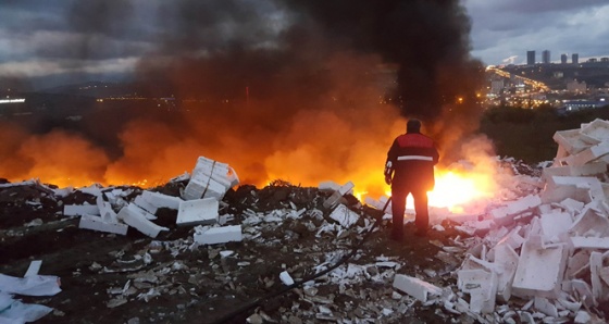 Samsun’da korkutan yangın