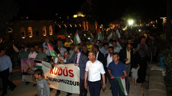 Şanlıurfa'da İsrail protestosu