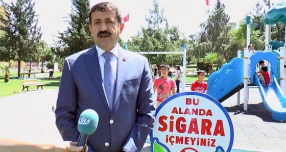 Şanlıurfa'da parkta sigara içmek yasak