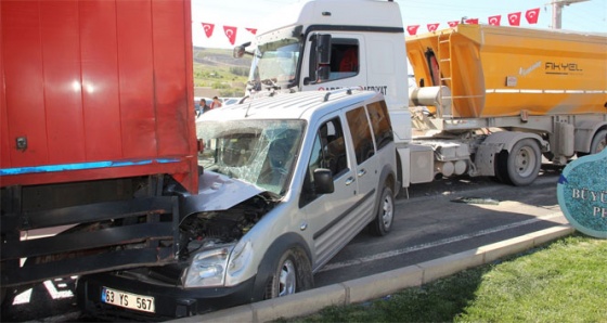 Şanlıurfa’da zincirleme trafik kazası: 4 yaralı