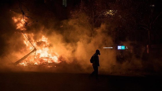 'Sarı yelekliler'in protestosu Brüksel'e sıçradı