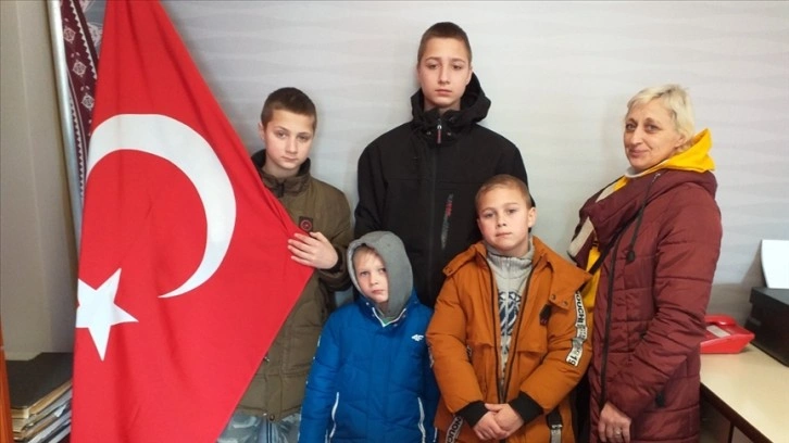 Savaştan kaçan Ukraynalı aile Zonguldak'ta misafir ediliyor