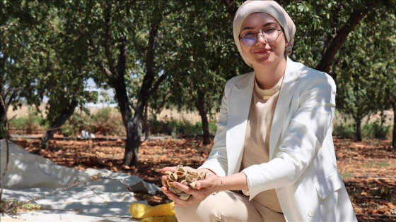 Şehir hayatını terk eden veteriner hekim köyünde badem yetiştiriyor