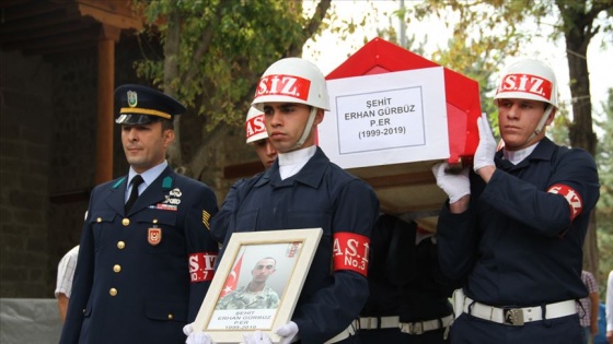 Şehit asker Erhan Gürbüz son yolculuğuna uğurlandı