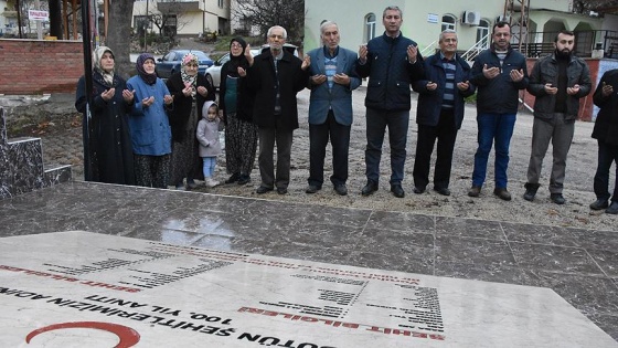 Şehit dedelerinin izini sürüp anıt yaptırdılar