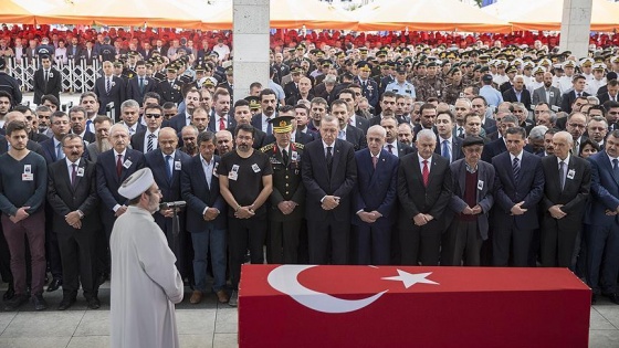 Şehit Tümgeneral Aydın Ankara'da son yolculuğuna uğurlandı