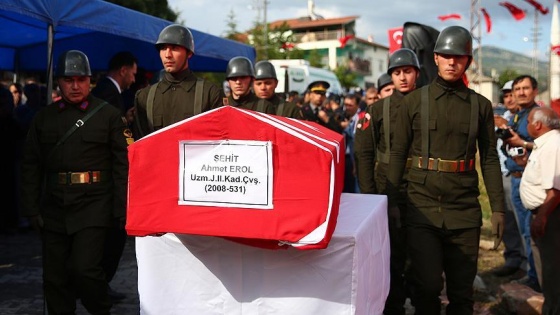 Şehit Uzman Çavuş Erol son yolculuğuna uğurlandı