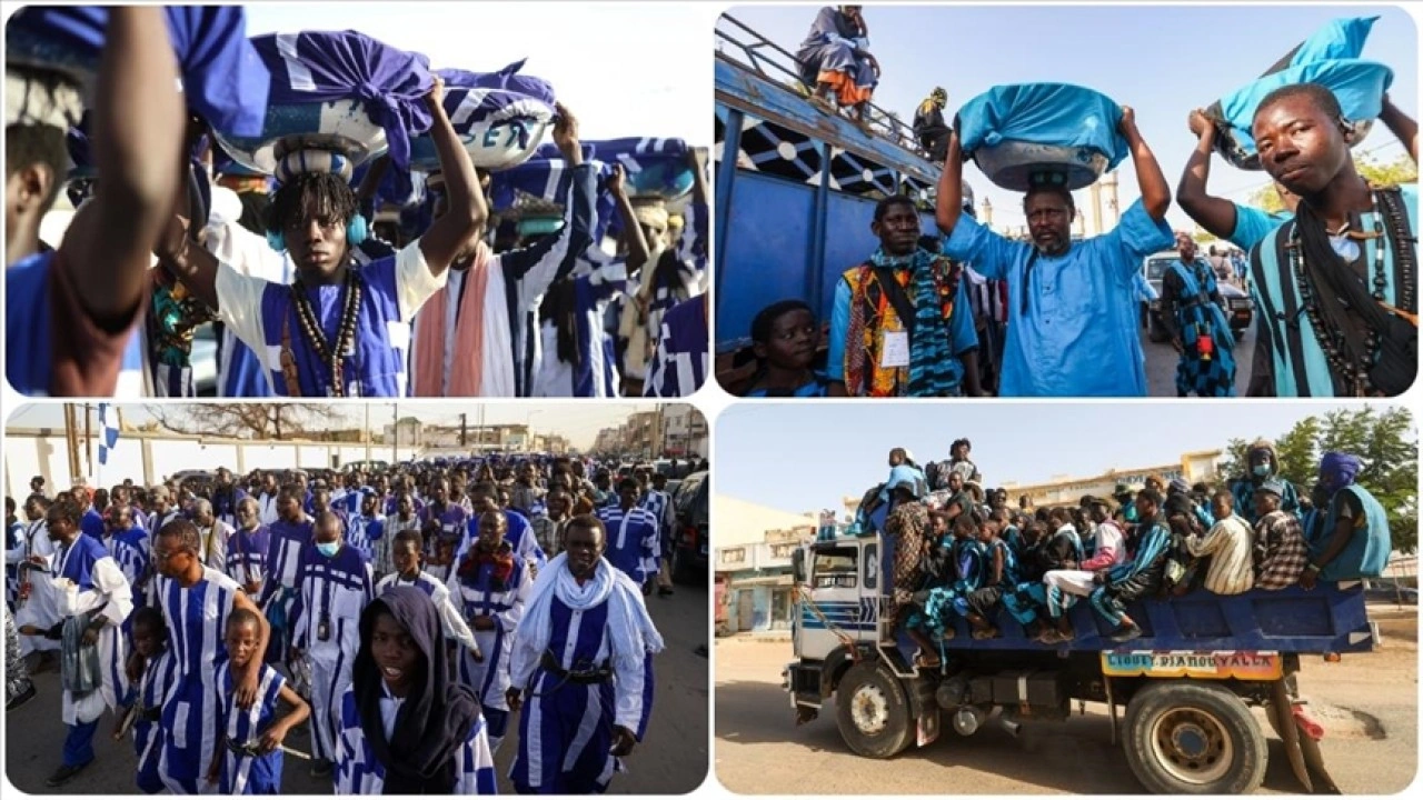 Senegal'de Müridiler ihtiyaç sahiplerine iftarlık dağıttı