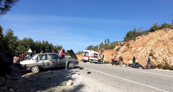 Seydikemer'de trafik kazası: 1 ölü, 2 yaralı