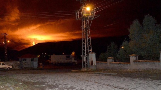 Siirt'te doğalgaz boru hattına terör saldırı