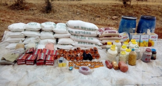 Siirt’te PKK’ya ait gıda ve EYP malzemeleri ele geçirildi