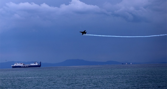 Solo Türk İskenderun'da gösteri öncesi prova yaptı