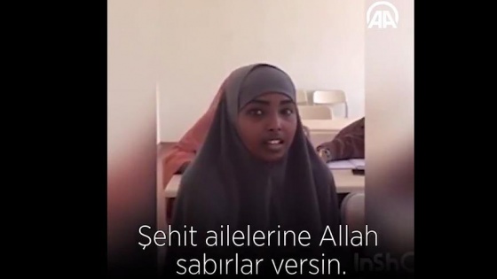 Somalili öğrencilerden 15 Temmuz mesajı