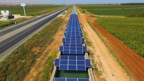 Sulama kanallarında güneş enerjisi dönemi