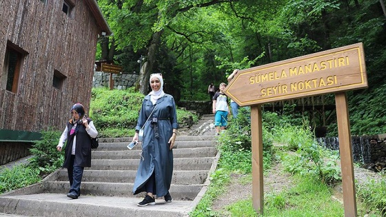 Sümela Manastırı kapalı döneminde bile rağbet görüyor