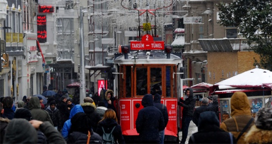 Taksim'de kartpostallık görüntüler