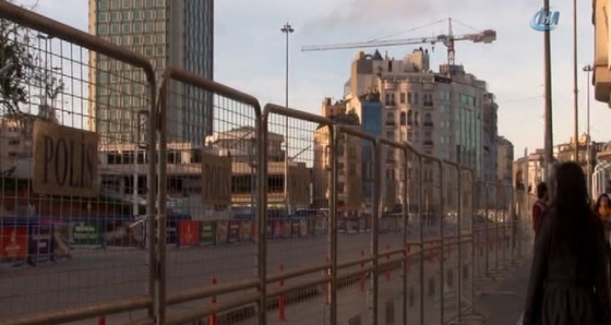 Taksim'e çıkan yollar kapatıldı