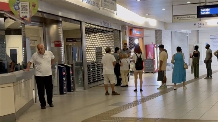 Taksim-Kabataş Füniküler Hattı'nda teknik arıza