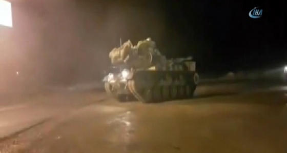 Tank ve askeri sağlık personeli Suriye sınırına ulaştı