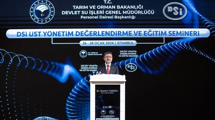 Tarım ve Orman Bakanı Yumaklı: 2024'te 527 su ve sulama tesisini hizmete sunmayı hedefliyoruz