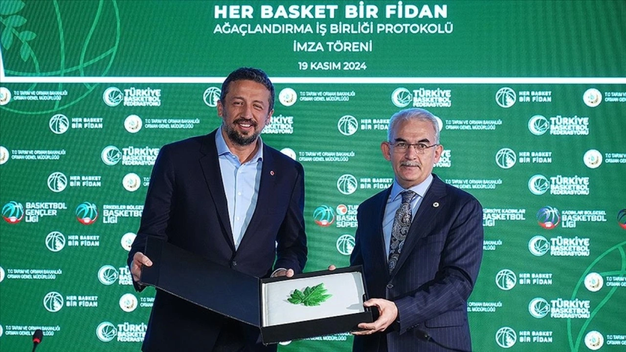 TBF ile Orman Genel Müdürlüğü, "Her Basket Bir Fidan" projesine imza attı